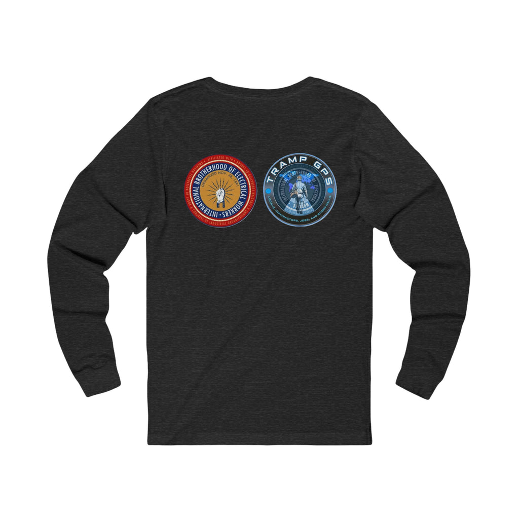 Fire in the Wire Long Sleeve Tee — Astronaut & Mission Patch Graphic