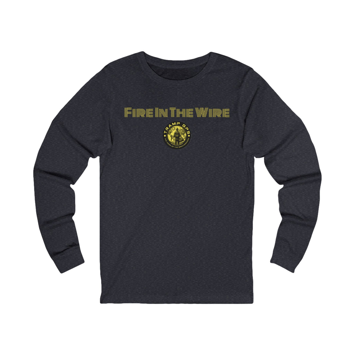 Fire in the Wire Long Sleeve Tee — Astronaut & Mission Patch Graphic