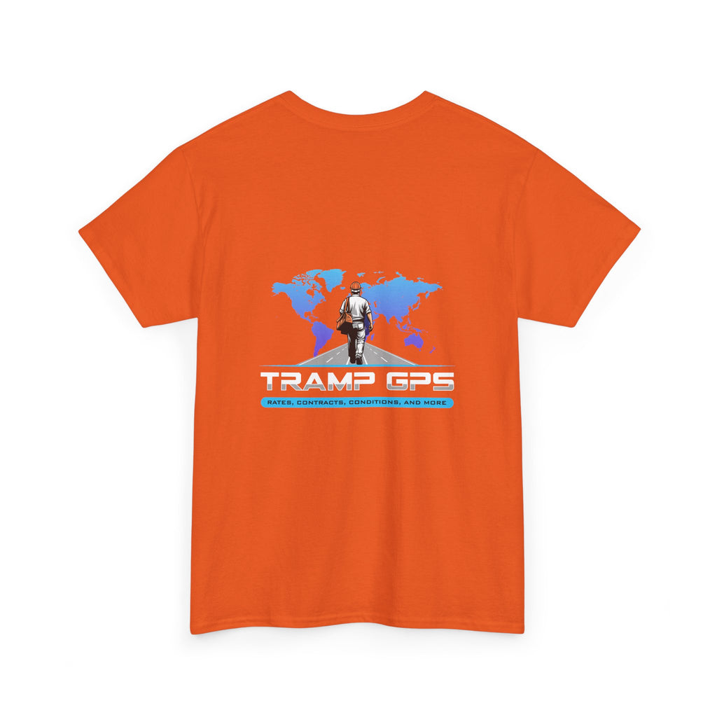 Tramp GPS Graphic Tee — World Map Adventure Travel T-Shirt