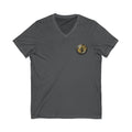 Moon Phase Logo V-Neck Tee — MFJL Gold Emblem
