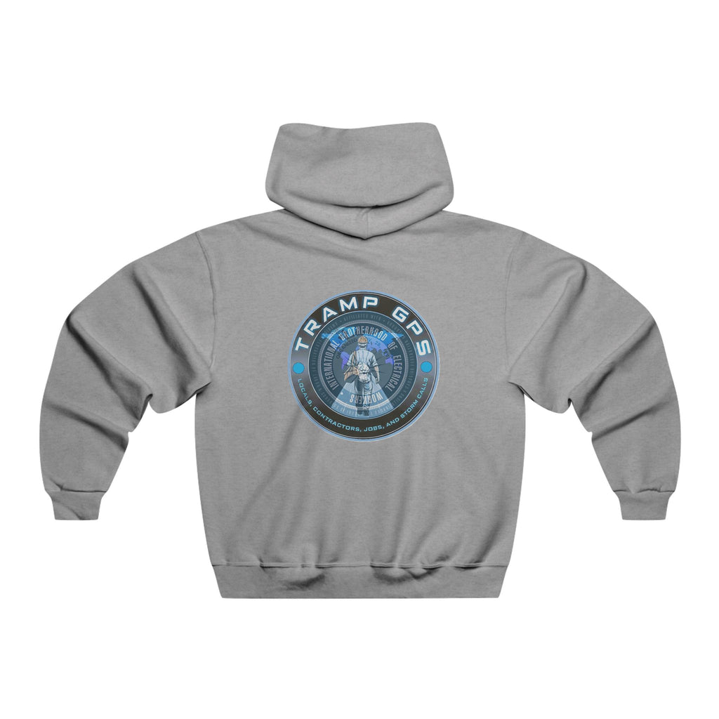 Tell A Tramp GPS Hoodie — Retro Traveler Graphic Hooded Sweatshirt