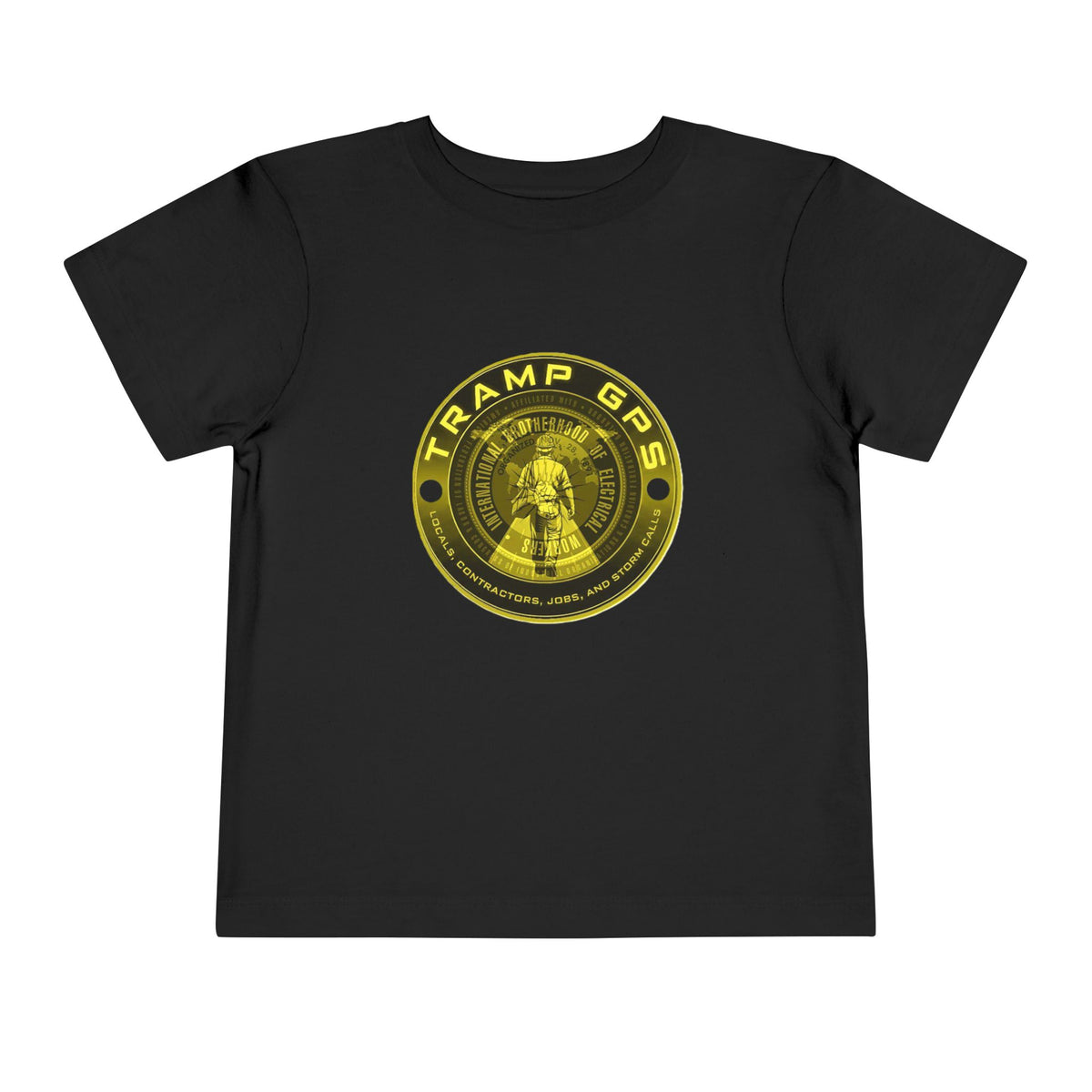 Toddler Tee — "Tramp GPS" Gold Coin Graphic Kids Shirt