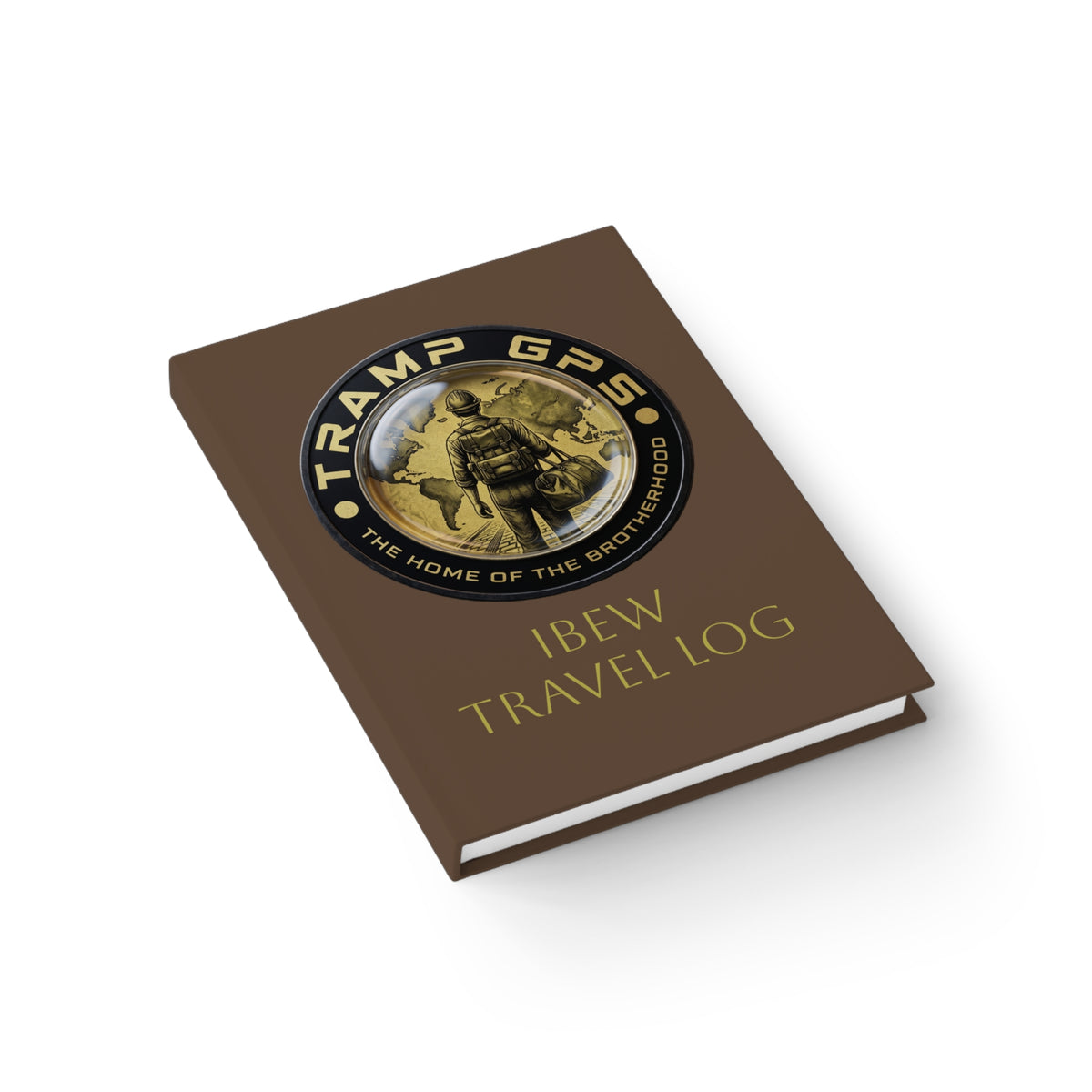 IBEW Tramp GPS Travel Log Journal — Ruled Line Worker Crew Field Notebook