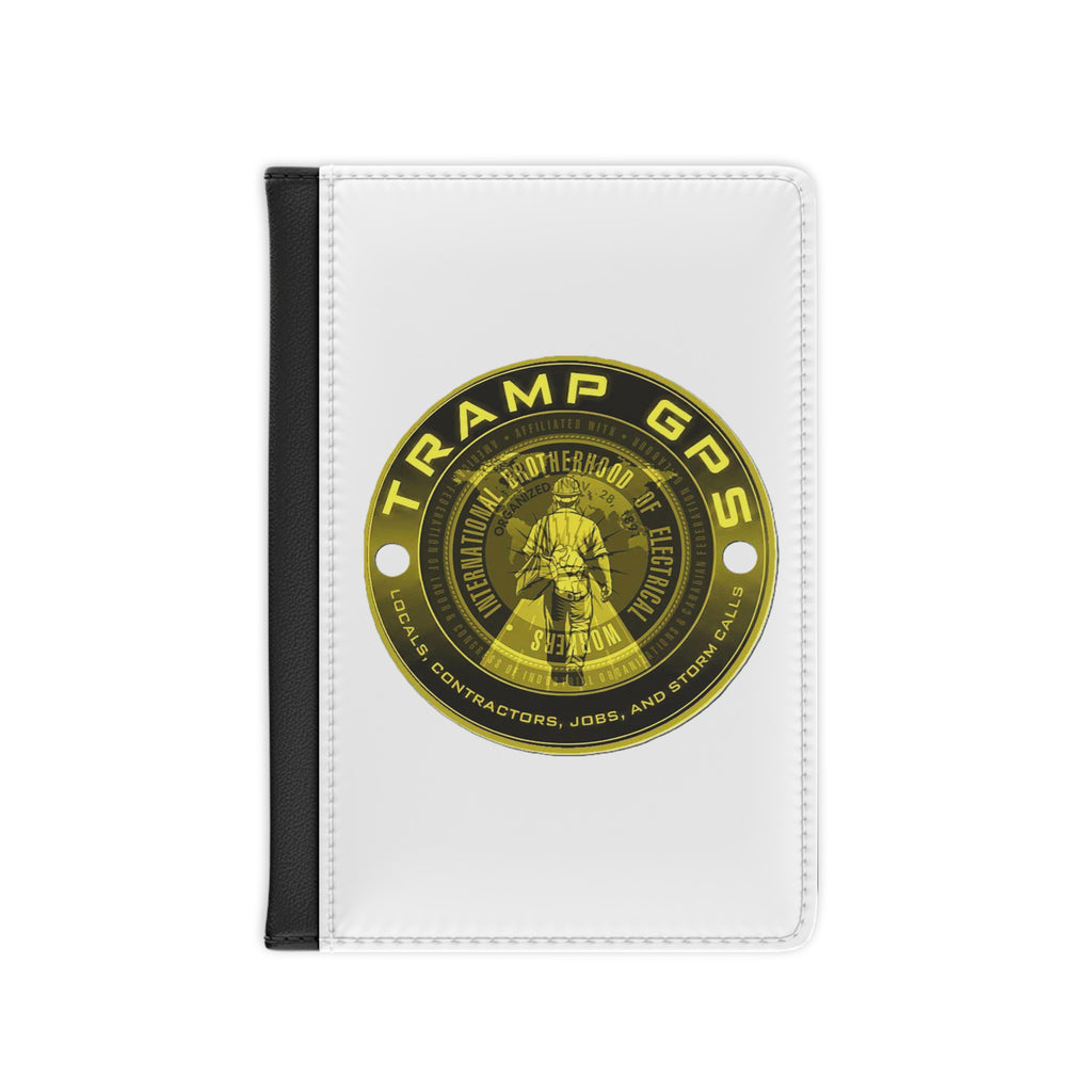 Passport Cover - Tramp GPS Vintage Engineer Badge Travel Wallet