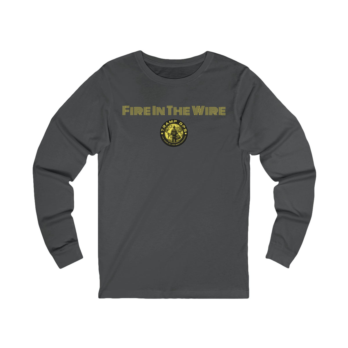 Fire in the Wire Long Sleeve Tee — Astronaut & Mission Patch Graphic
