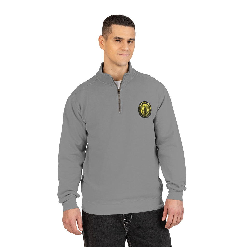 Tramp GPS Quarter-Zip Sweatshirt — Outdoor Explorer Graphic Pullover