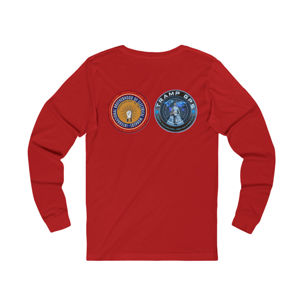 Fire in the Wire Long Sleeve Tee — Astronaut & Mission Patch Graphic