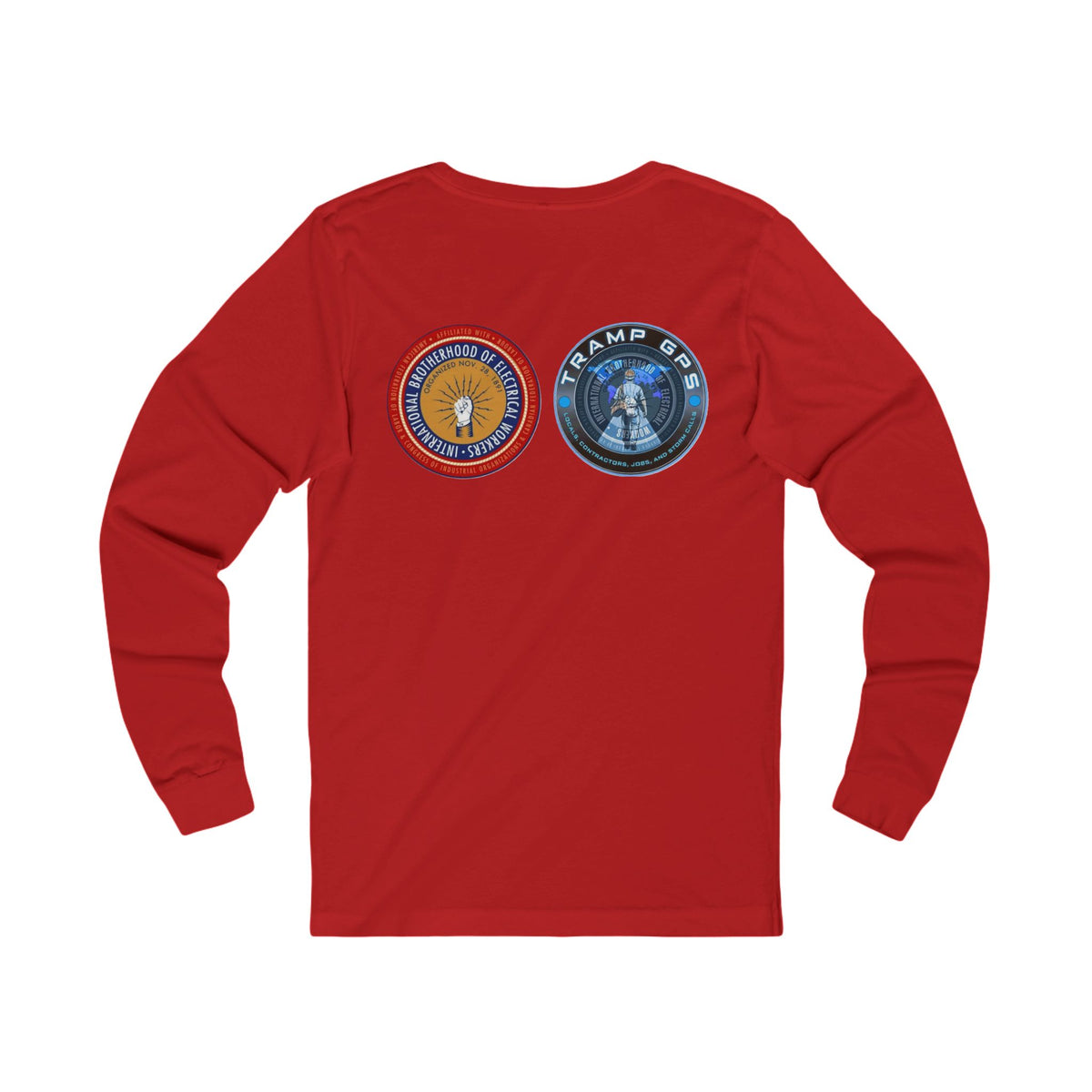Fire in the Wire Long Sleeve Tee — Astronaut & Mission Patch Graphic