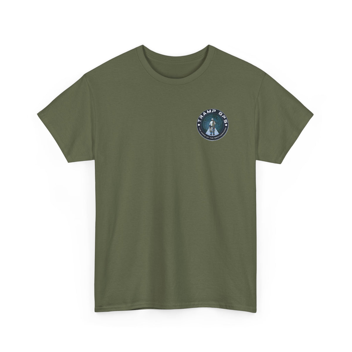 Tramp GPS Graphic Tee — World Map Adventure Travel T-Shirt