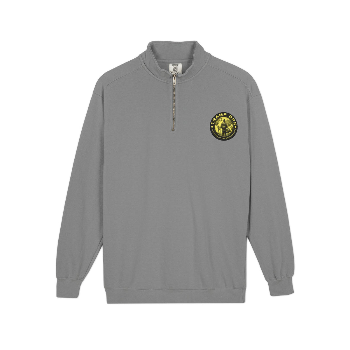 Tramp GPS Quarter-Zip Sweatshirt — Outdoor Explorer Graphic Pullover