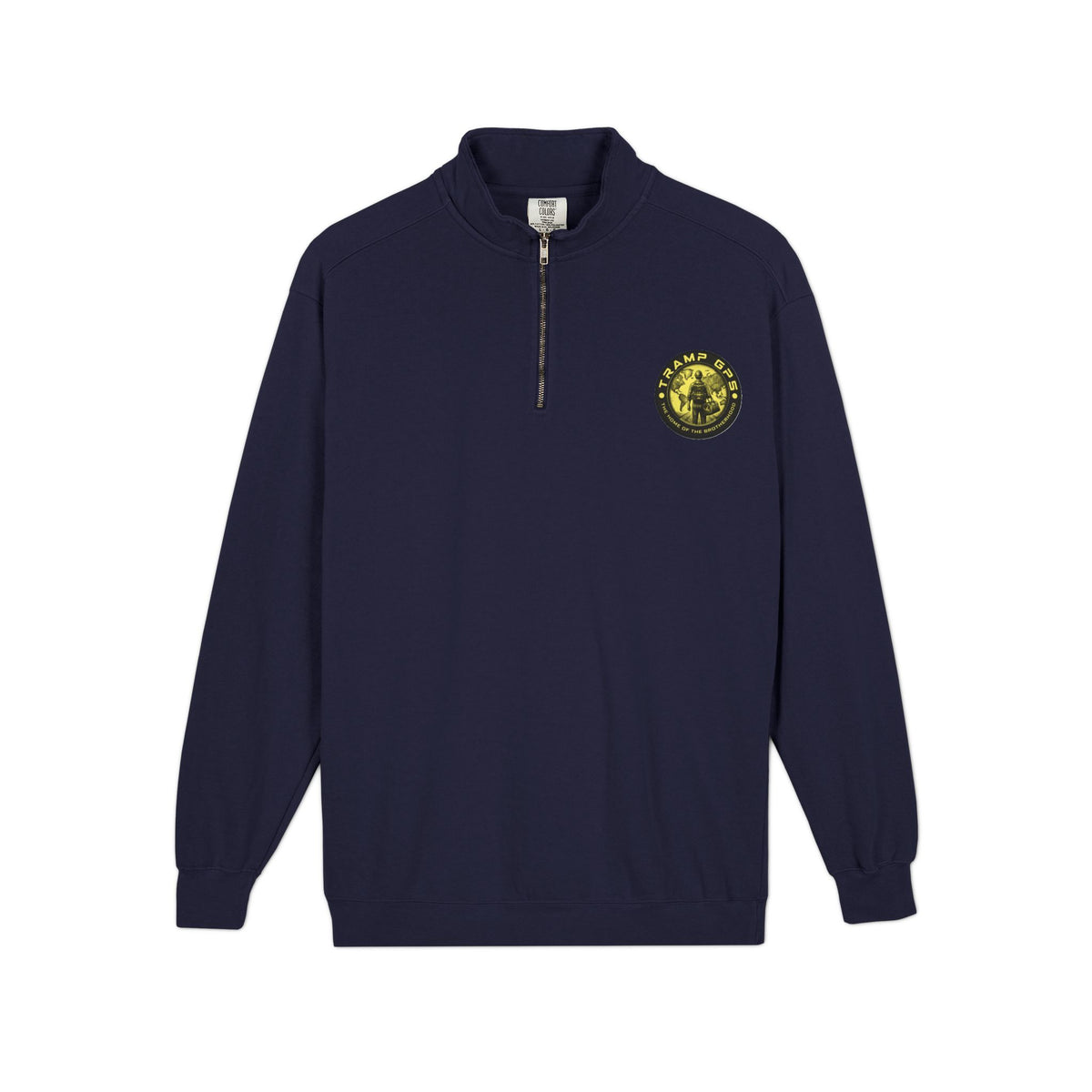 Tramp GPS Quarter-Zip Sweatshirt — Outdoor Explorer Graphic Pullover