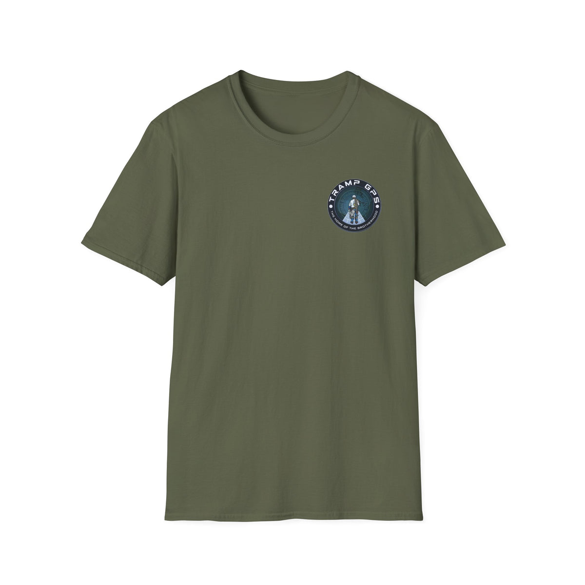 Tramp GPS Distressed Logo T-Shirt — Vintage Political Campaign Tee