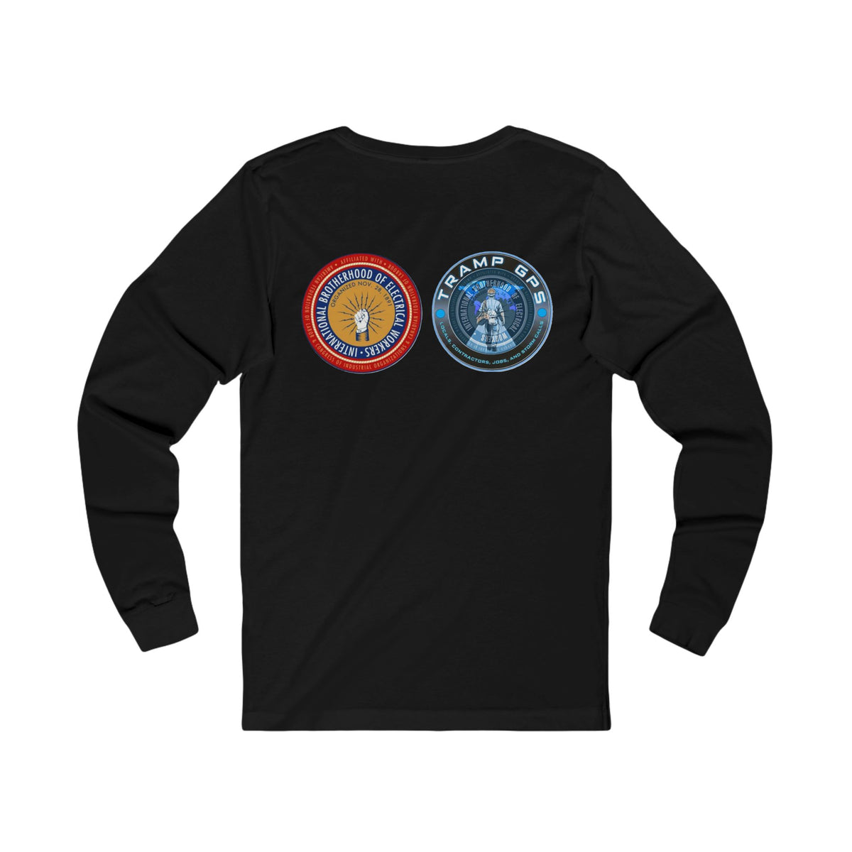 Fire in the Wire Long Sleeve Tee — Astronaut & Mission Patch Graphic