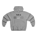 Tell A Tramp GPS Hoodie — Retro Traveler Graphic Hooded Sweatshirt