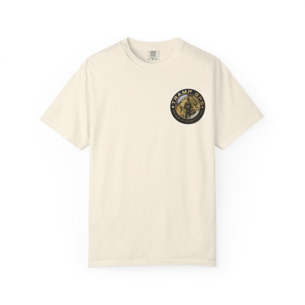 T-Shirt — Tramp GPS 'Home of the Brotherhood' Chest & Back Graphic