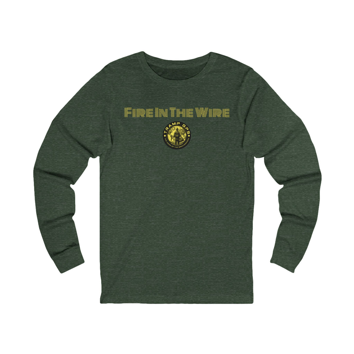 Fire in the Wire Long Sleeve Tee — Astronaut & Mission Patch Graphic