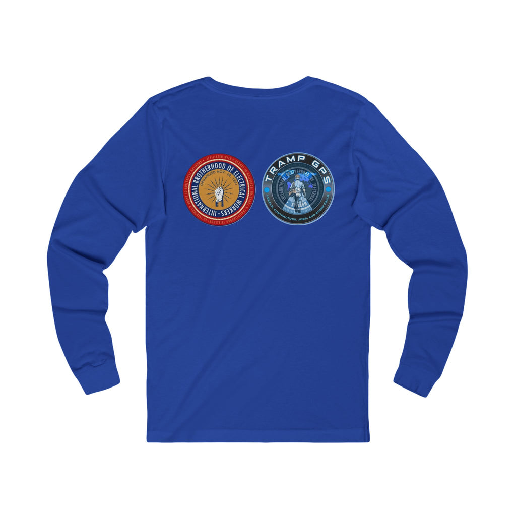 Fire in the Wire Long Sleeve Tee — Astronaut & Mission Patch Graphic