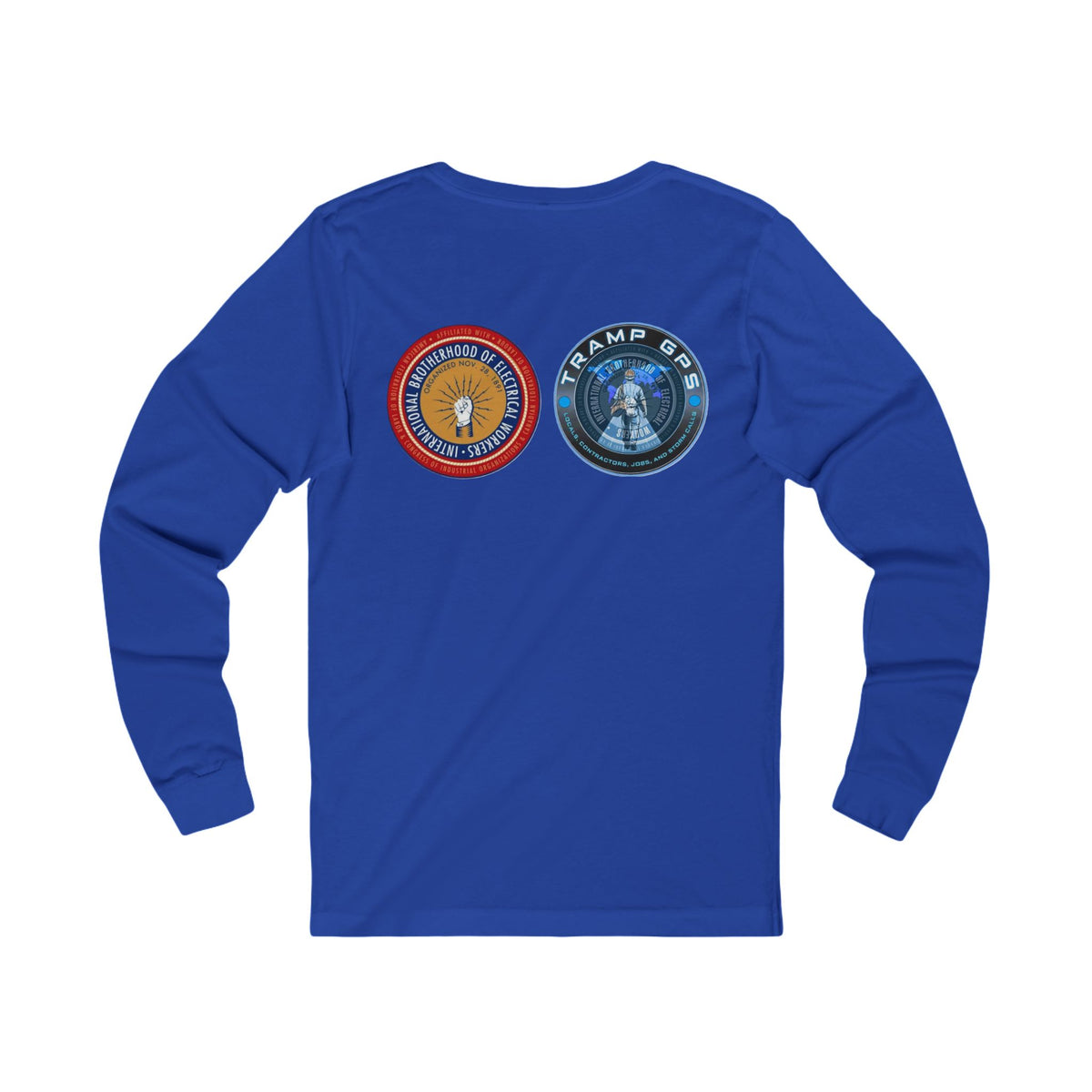 Fire in the Wire Long Sleeve Tee — Astronaut & Mission Patch Graphic