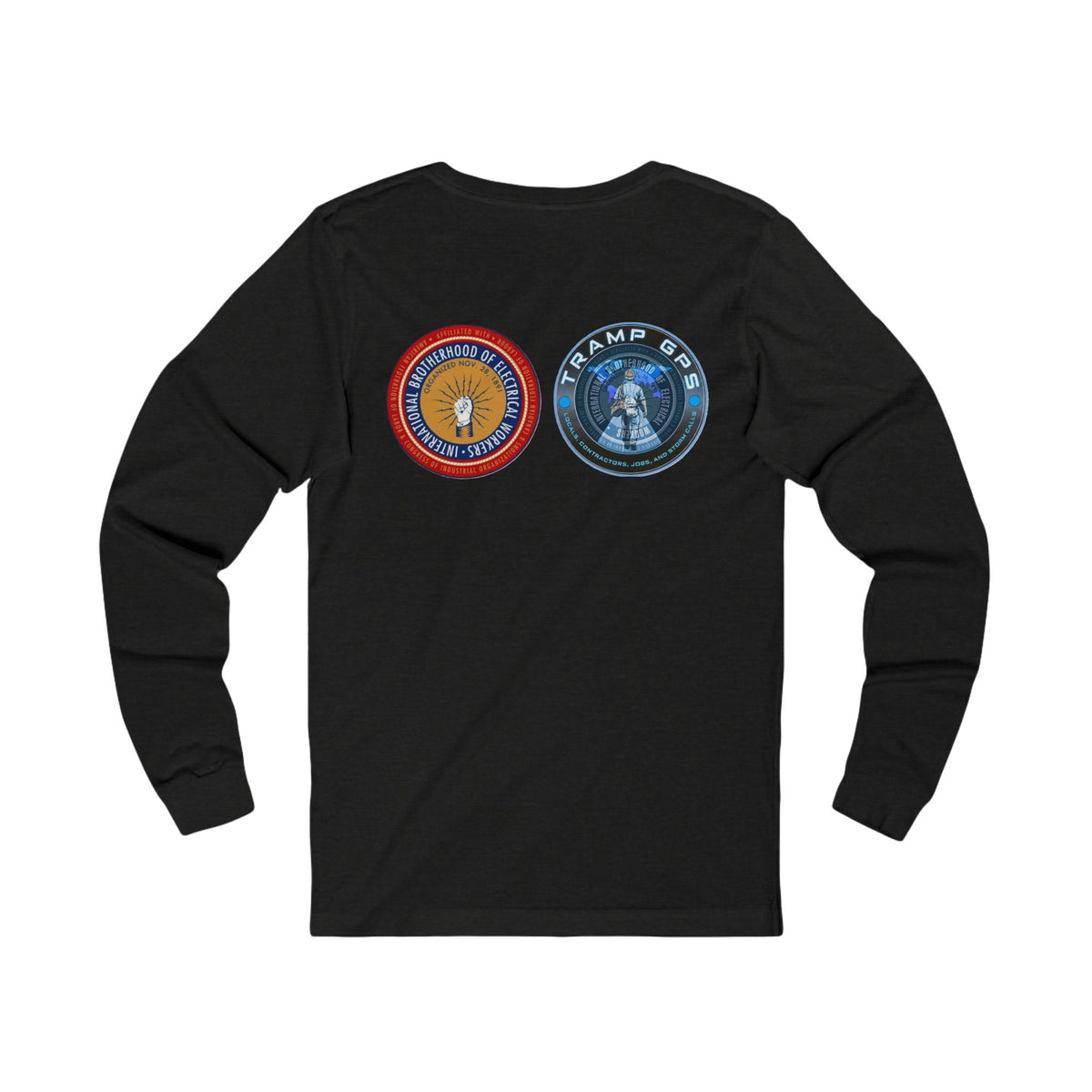 Fire in the Wire Long Sleeve Tee — Astronaut & Mission Patch Graphic