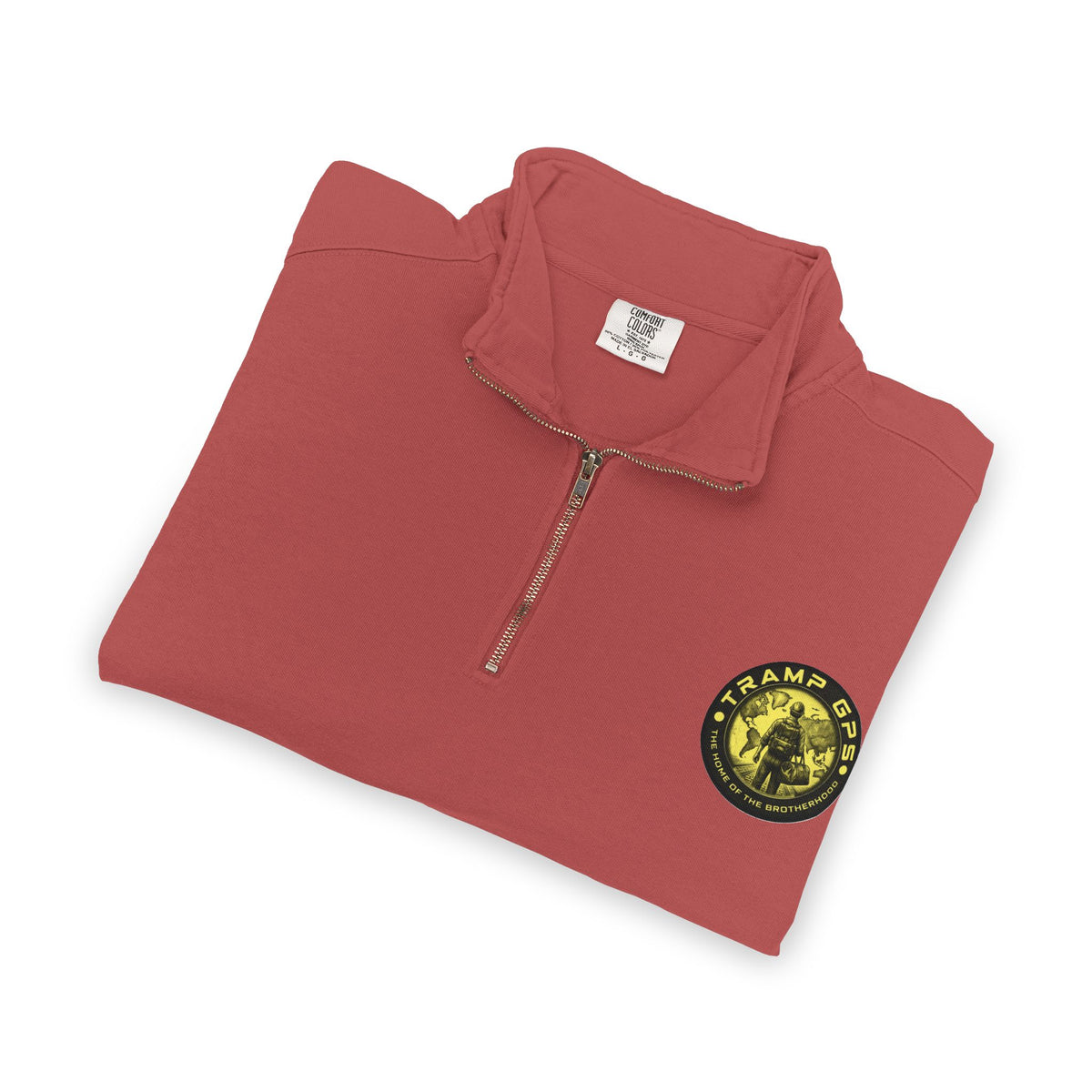 Tramp GPS Quarter-Zip Sweatshirt — Outdoor Explorer Graphic Pullover