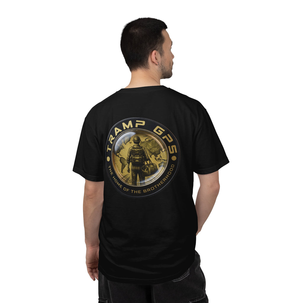 T-Shirt — Tramp GPS 'Home of the Brotherhood' Chest & Back Graphic