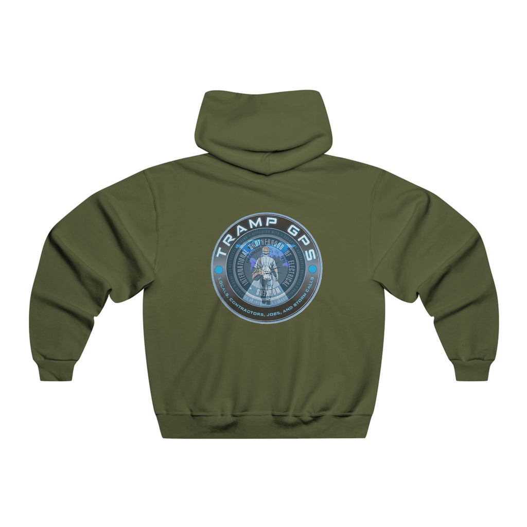 Tell A Tramp GPS Hoodie — Retro Traveler Graphic Hooded Sweatshirt