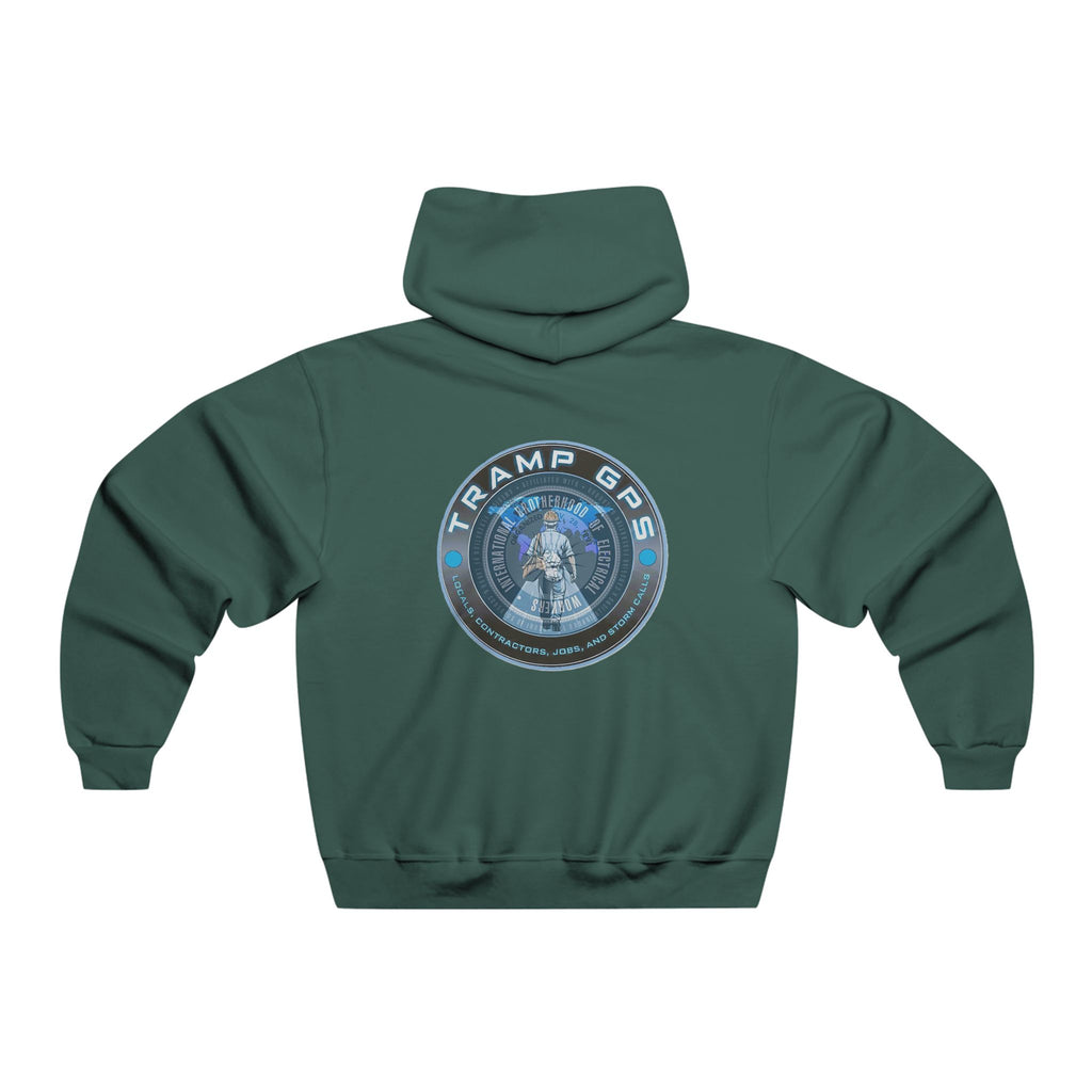 Tell A Tramp GPS Hoodie — Retro Traveler Graphic Hooded Sweatshirt
