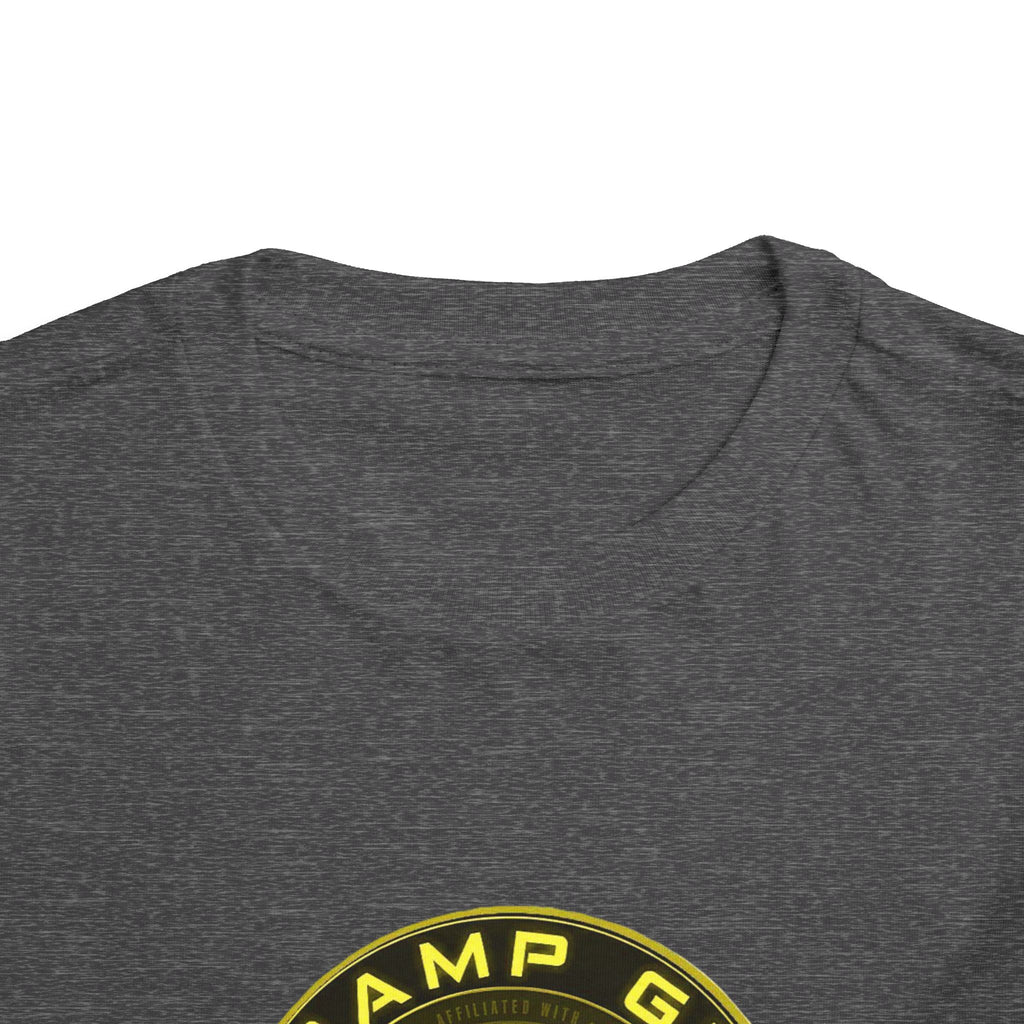 Toddler Tee — "Tramp GPS" Gold Coin Graphic Kids Shirt