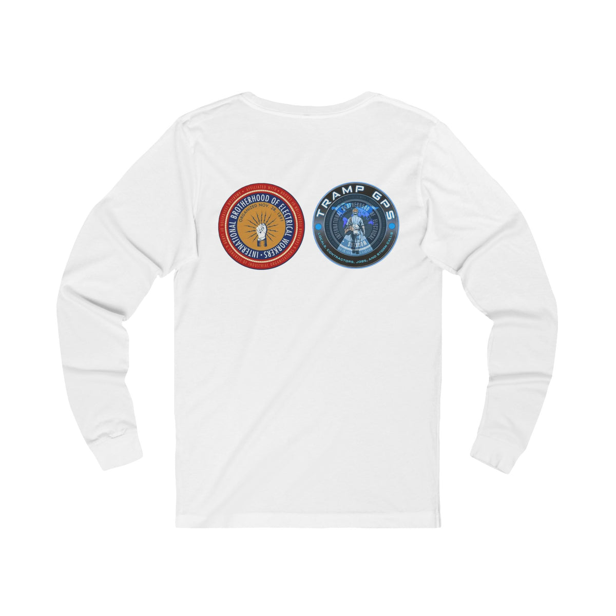 Fire in the Wire Long Sleeve Tee — Astronaut & Mission Patch Graphic