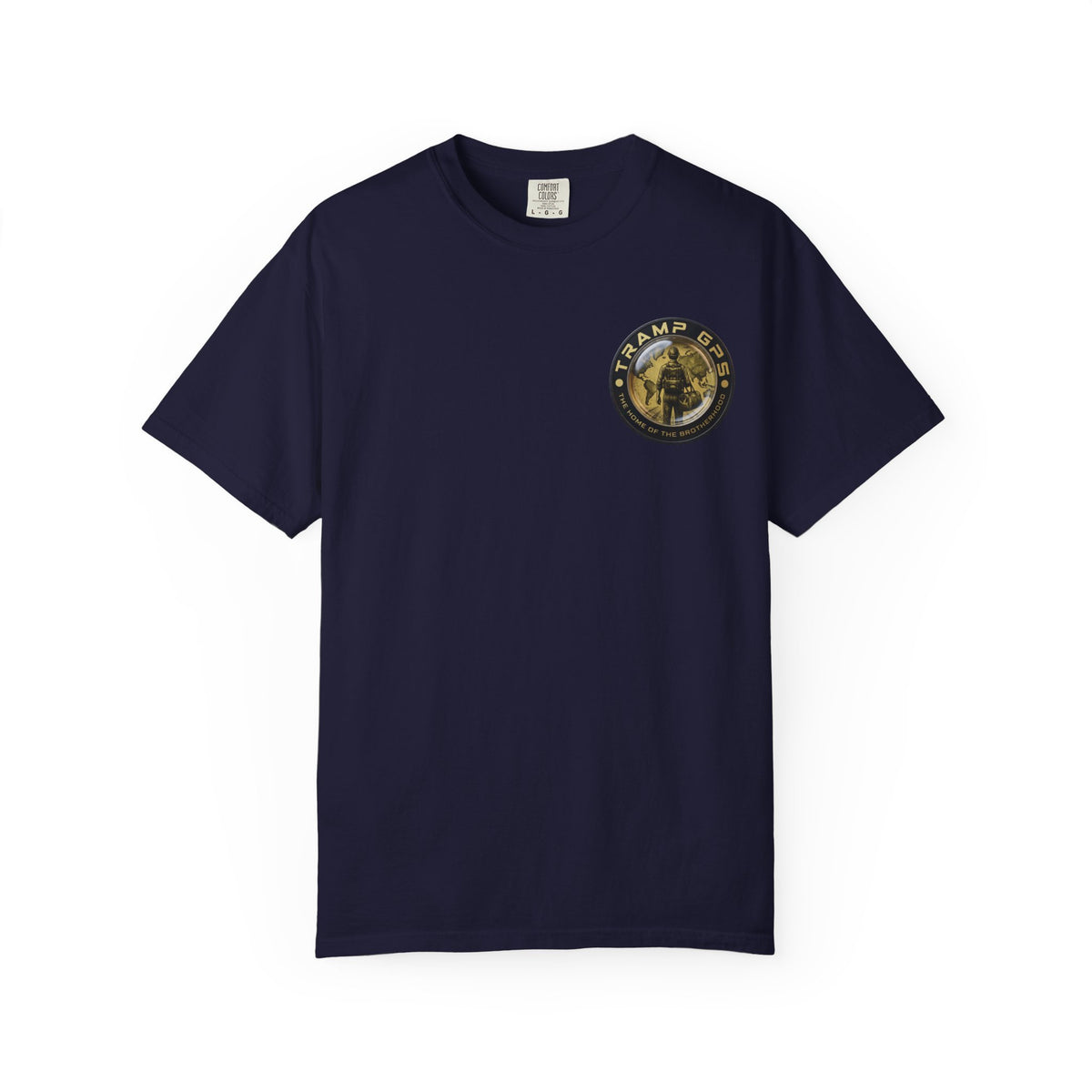T-Shirt — Tramp GPS 'Home of the Brotherhood' Chest & Back Graphic