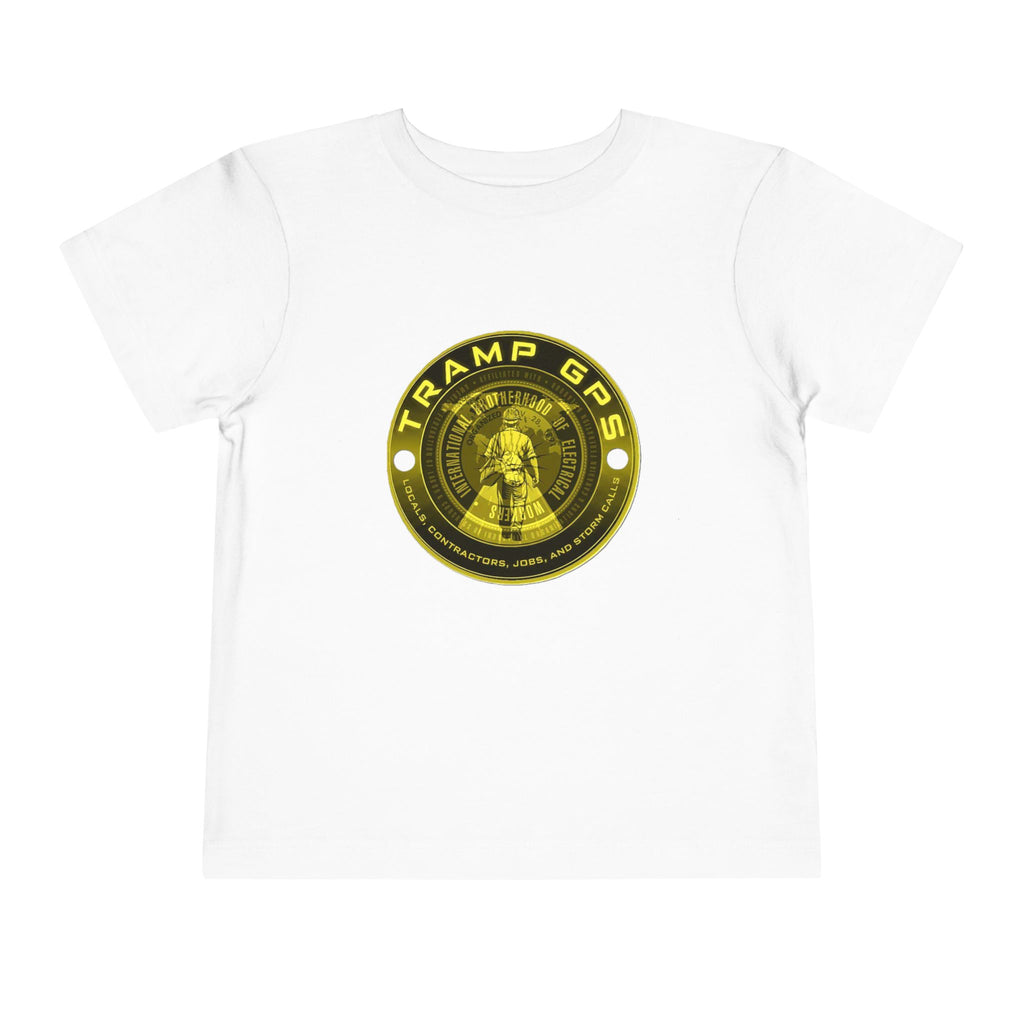 Toddler Tee — "Tramp GPS" Gold Coin Graphic Kids Shirt