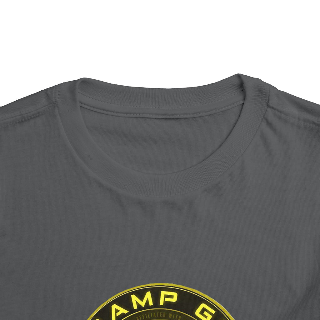 Toddler Tee — "Tramp GPS" Gold Coin Graphic Kids Shirt
