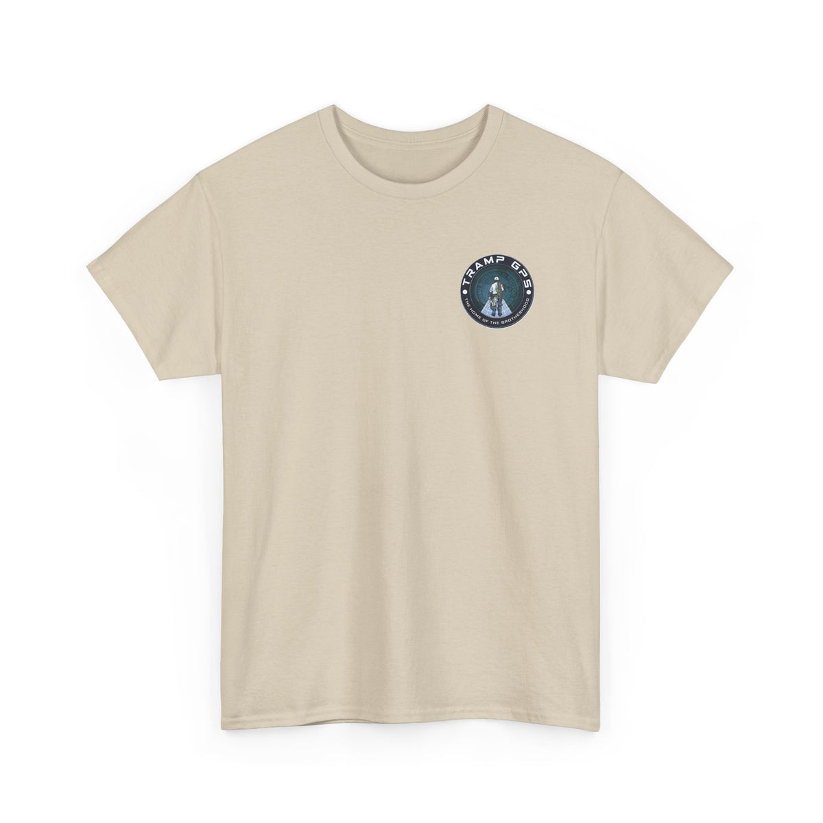 Tramp GPS Graphic Tee — World Map Adventure Travel T-Shirt