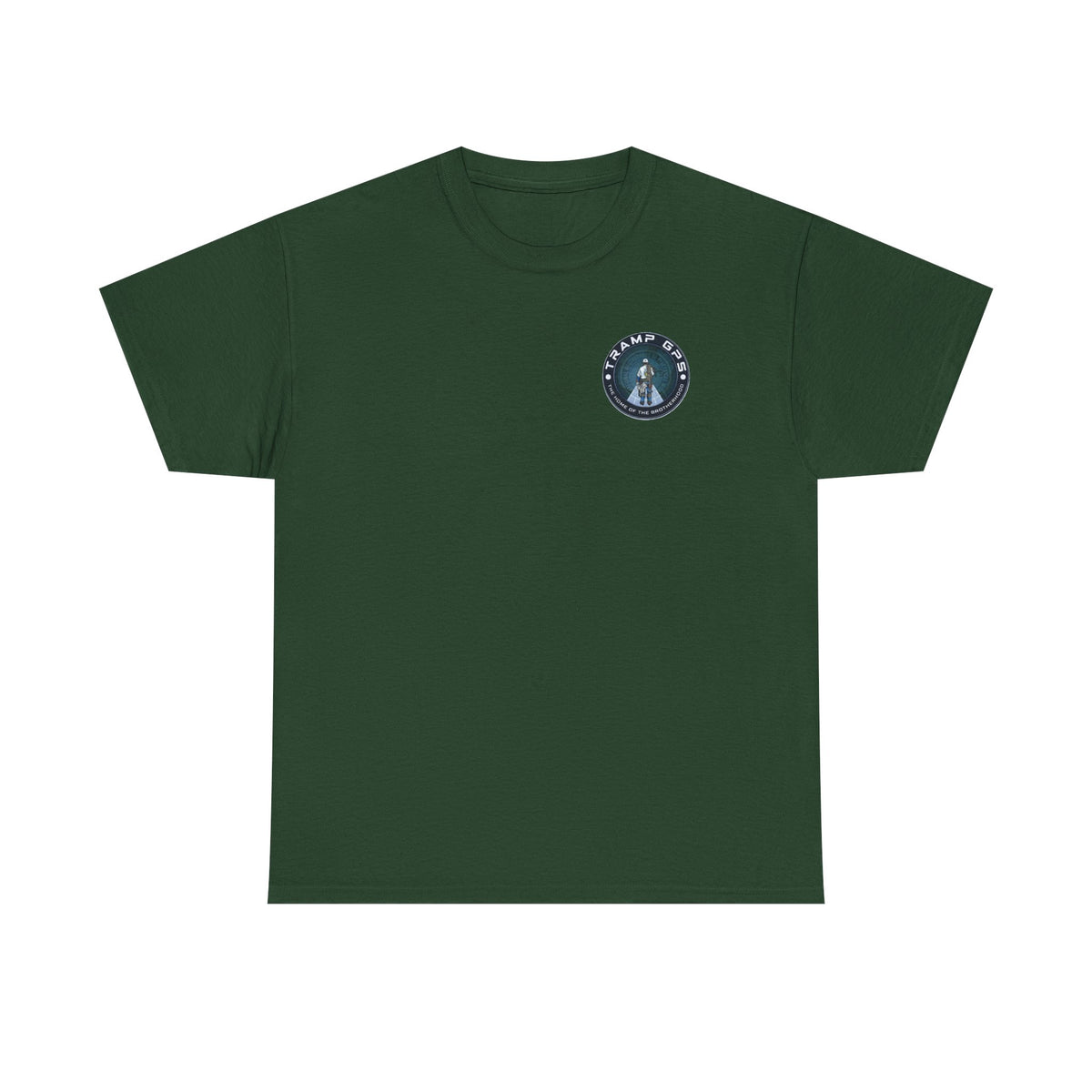Tramp GPS Graphic Tee — World Map Adventure Travel T-Shirt