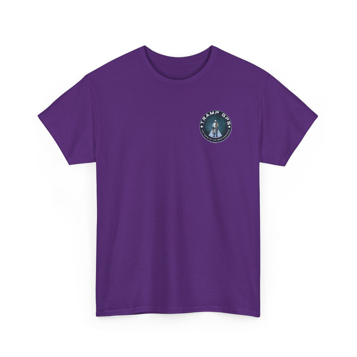 Tramp GPS Graphic Tee — World Map Adventure Travel T-Shirt