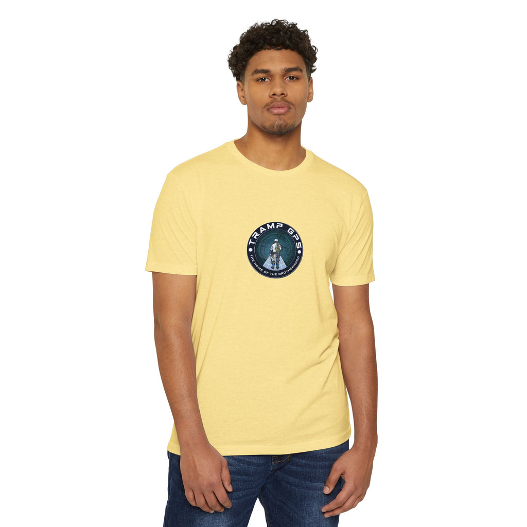 Tramp GPS Graphic T-Shirt — Retro Explorer Patch Design