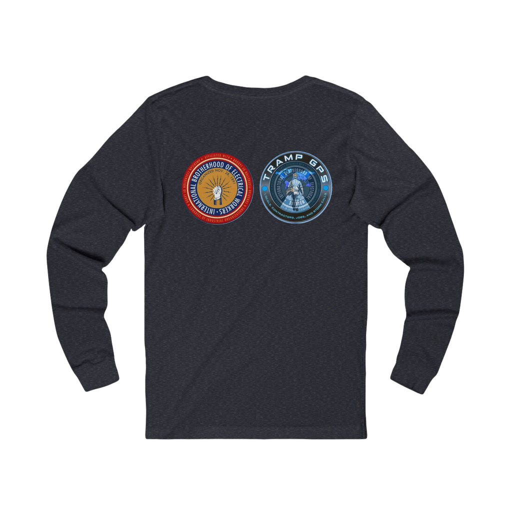 Fire in the Wire Long Sleeve Tee — Astronaut & Mission Patch Graphic
