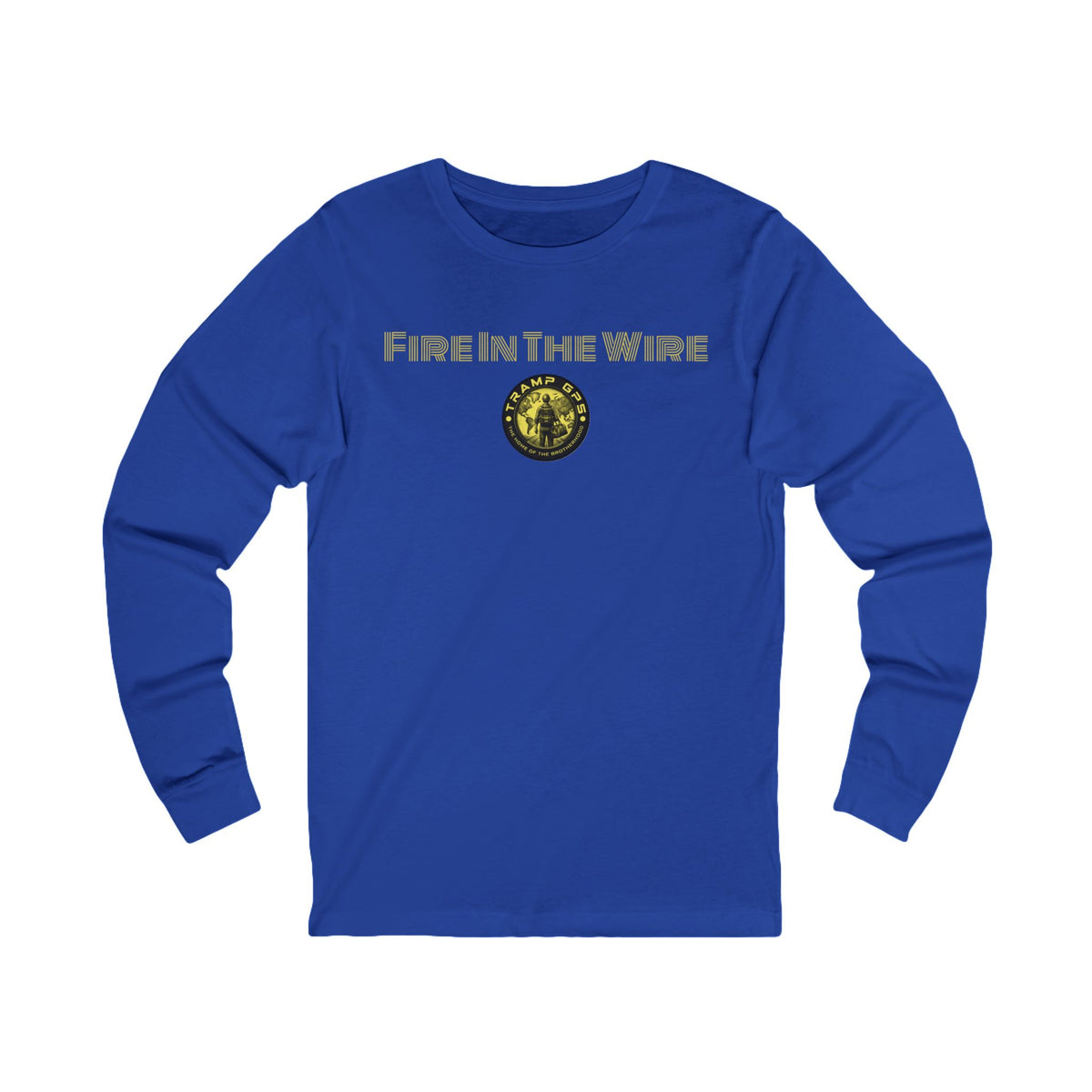 Fire in the Wire Long Sleeve Tee — Astronaut & Mission Patch Graphic