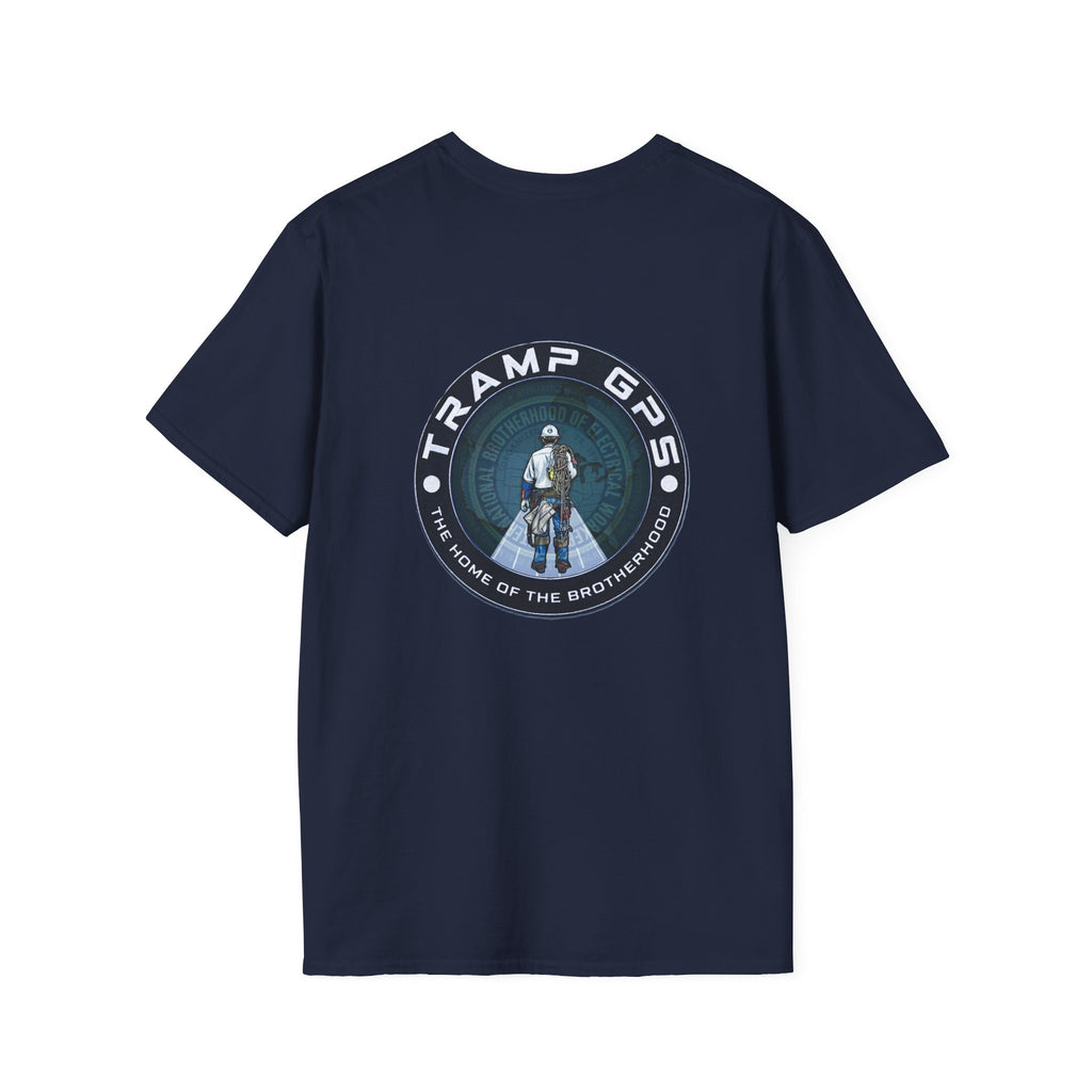 Tramp GPS Distressed Logo T-Shirt — Vintage Political Campaign Tee