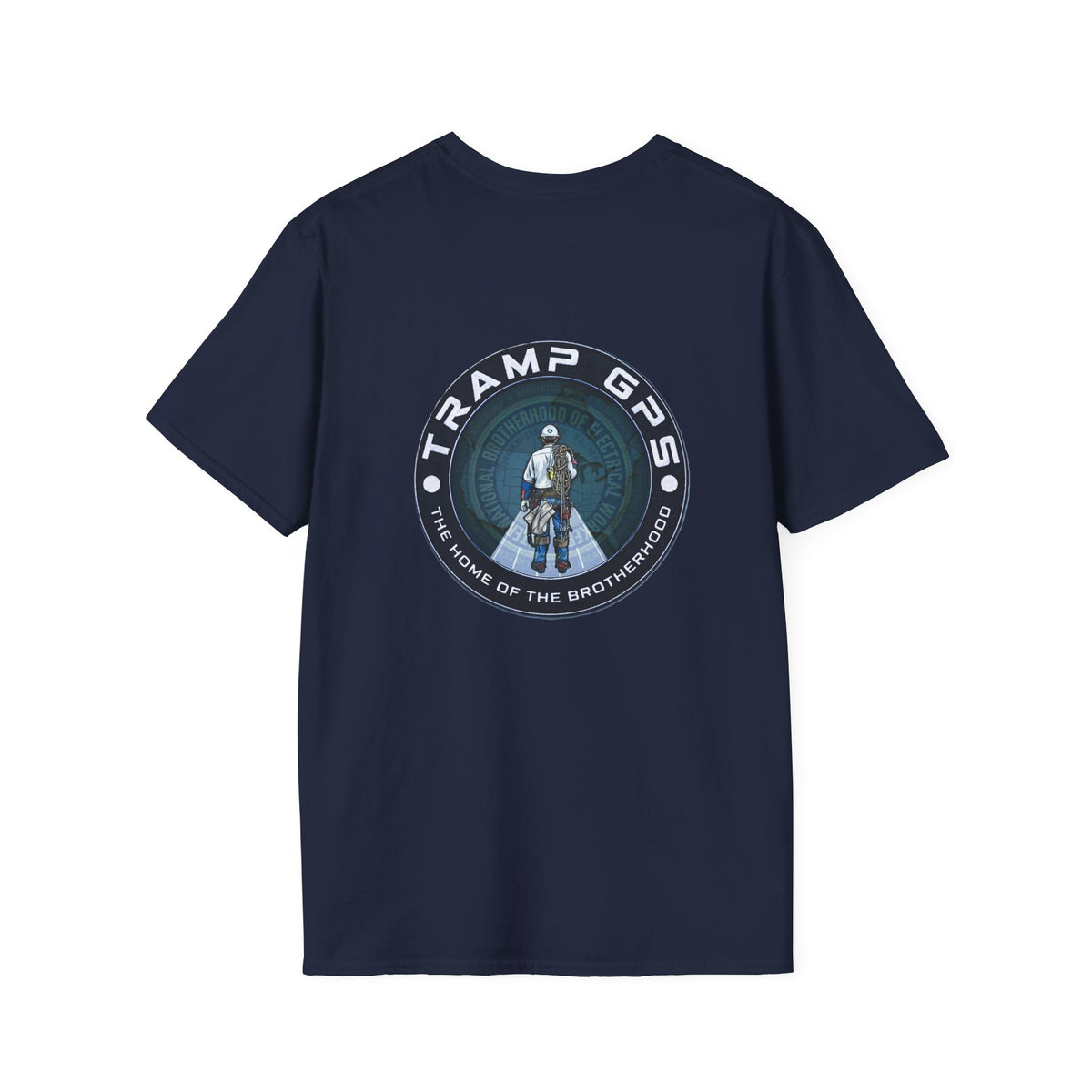 Tramp GPS Distressed Logo T-Shirt — Vintage Political Campaign Tee
