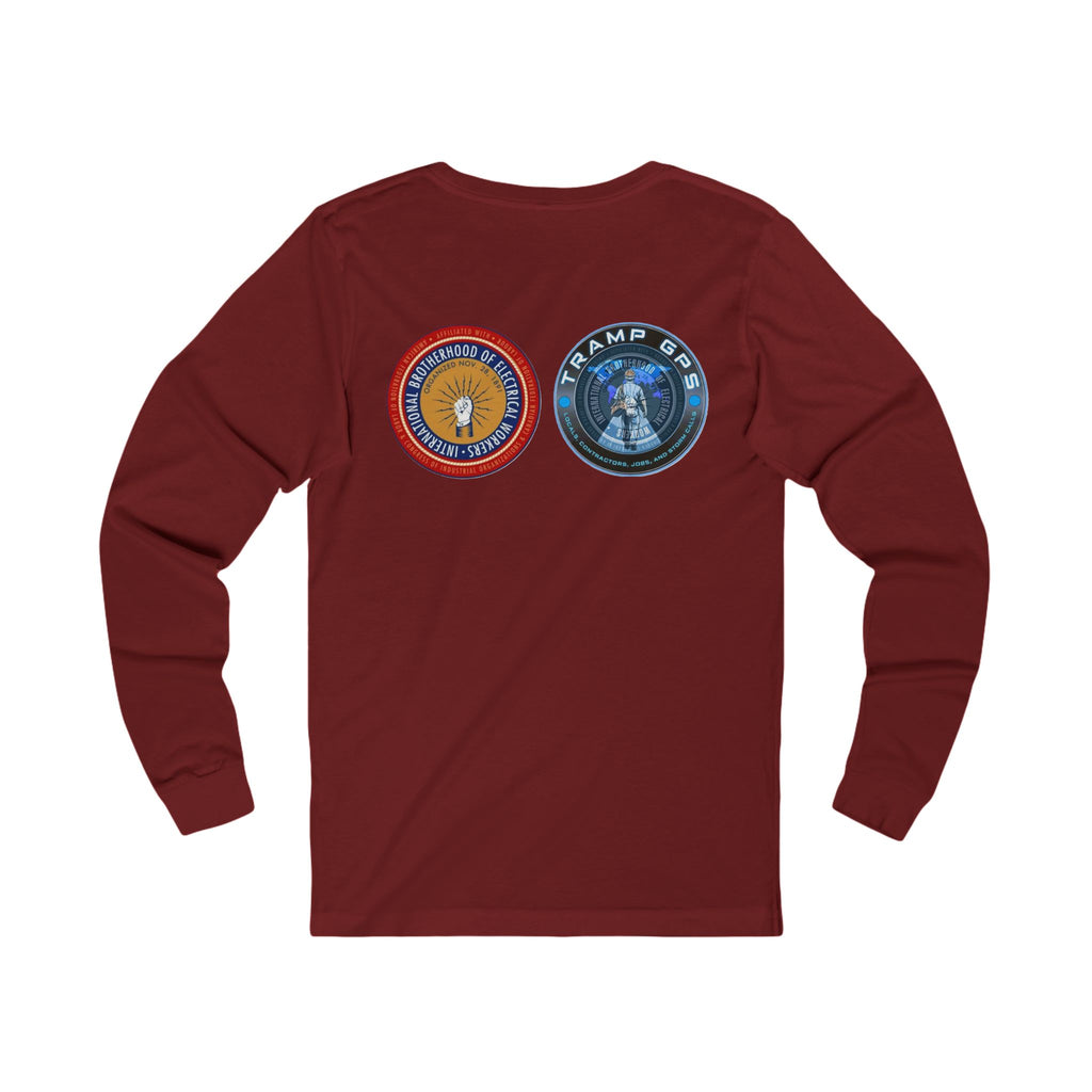 Fire in the Wire Long Sleeve Tee — Astronaut & Mission Patch Graphic