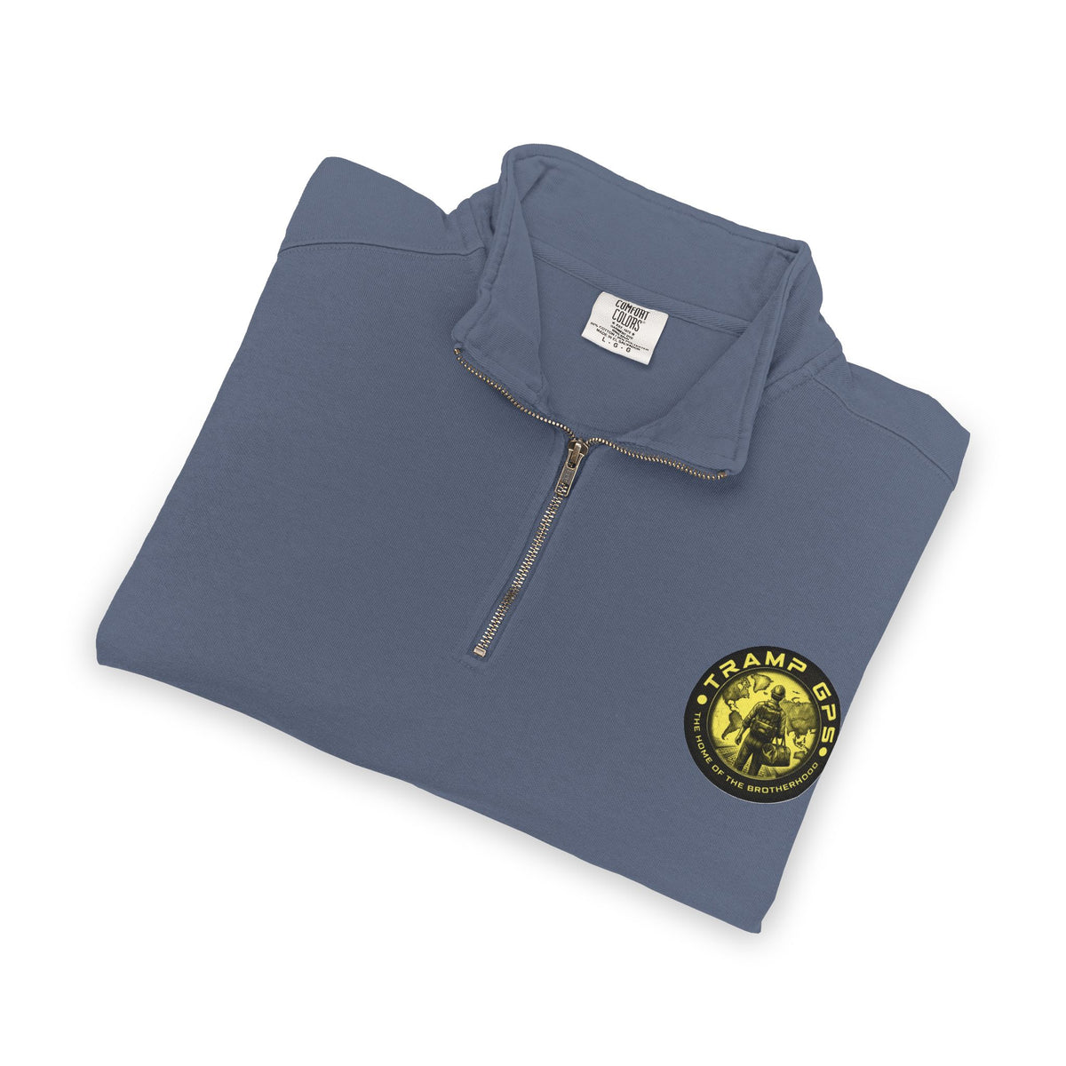 Tramp GPS Quarter-Zip Sweatshirt — Outdoor Explorer Graphic Pullover