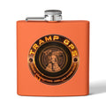 Tramp GPS 6oz Stainless Steel Flask — Vintage Explorer Emblem