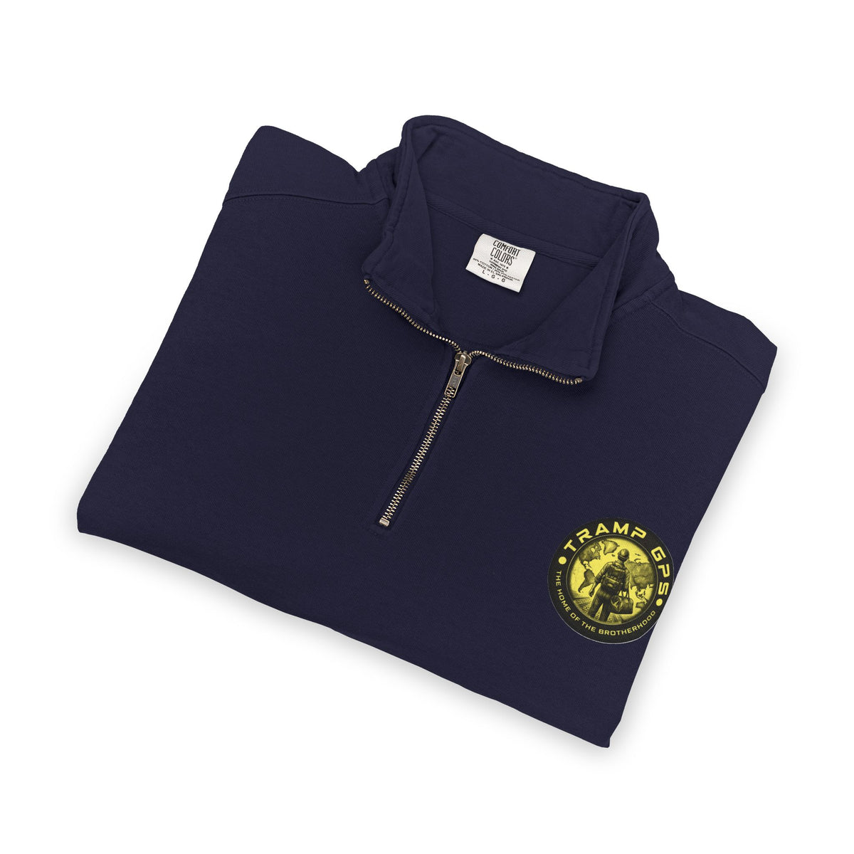 Tramp GPS Quarter-Zip Sweatshirt — Outdoor Explorer Graphic Pullover