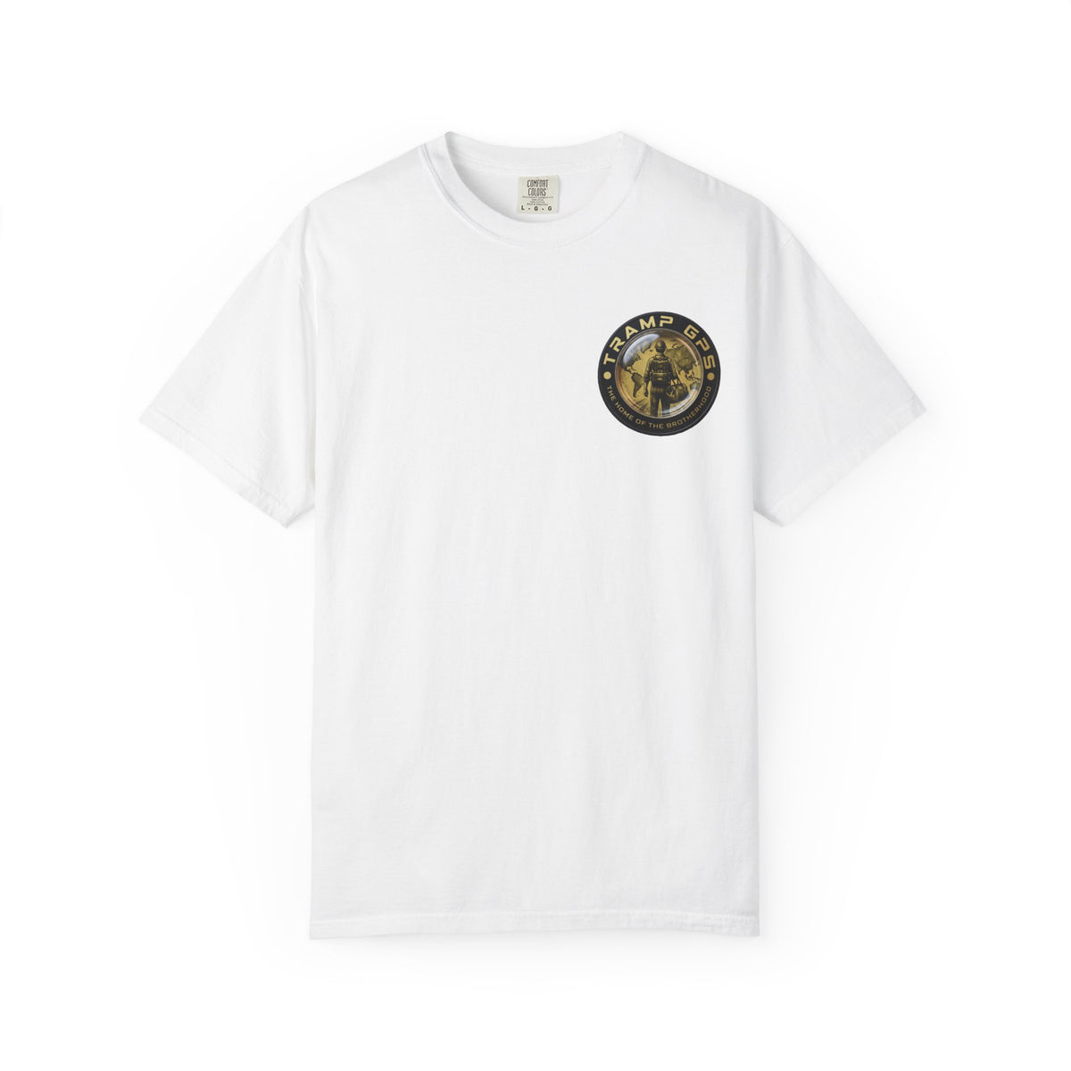 T-Shirt — Tramp GPS 'Home of the Brotherhood' Chest & Back Graphic