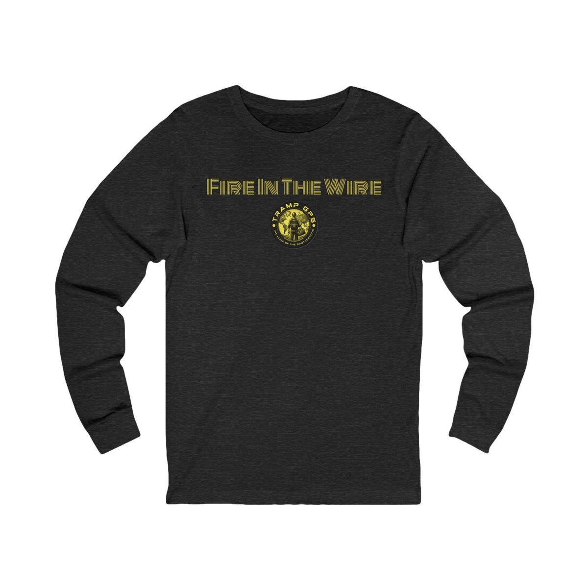 Fire in the Wire Long Sleeve Tee — Astronaut & Mission Patch Graphic