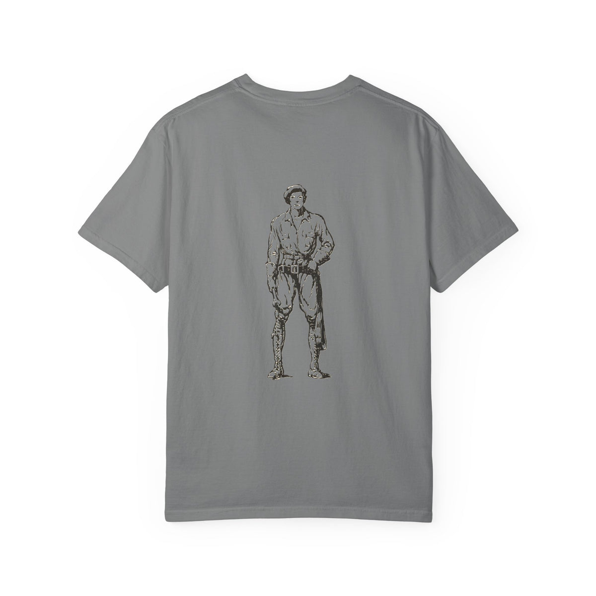 Tramp GPS Retro Patch T‑Shirt — Vintage Adventure Graphic Tee