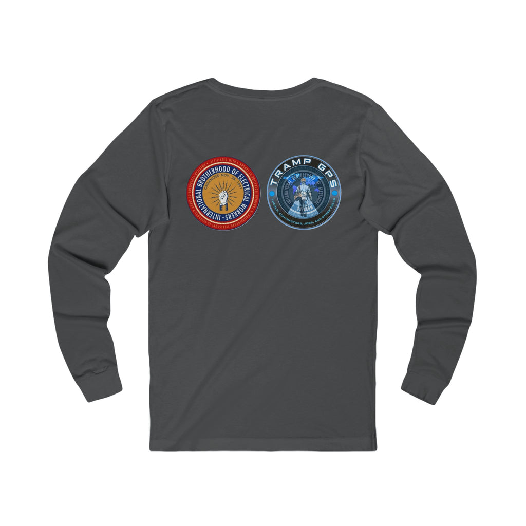 Fire in the Wire Long Sleeve Tee — Astronaut & Mission Patch Graphic