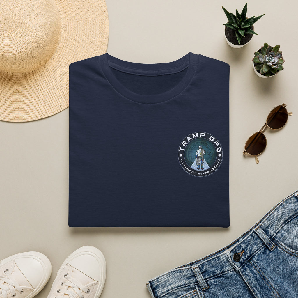 Tramp GPS Distressed Logo T-Shirt — Vintage Political Campaign Tee