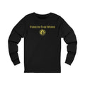 Fire in the Wire Long Sleeve Tee — Astronaut & Mission Patch Graphic